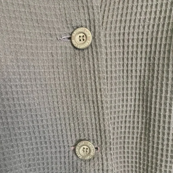 Kenneth Cole Men's Gray Double Breasted Long Sleeve Pea Coat Jacket Medium - Picture 9 of 15